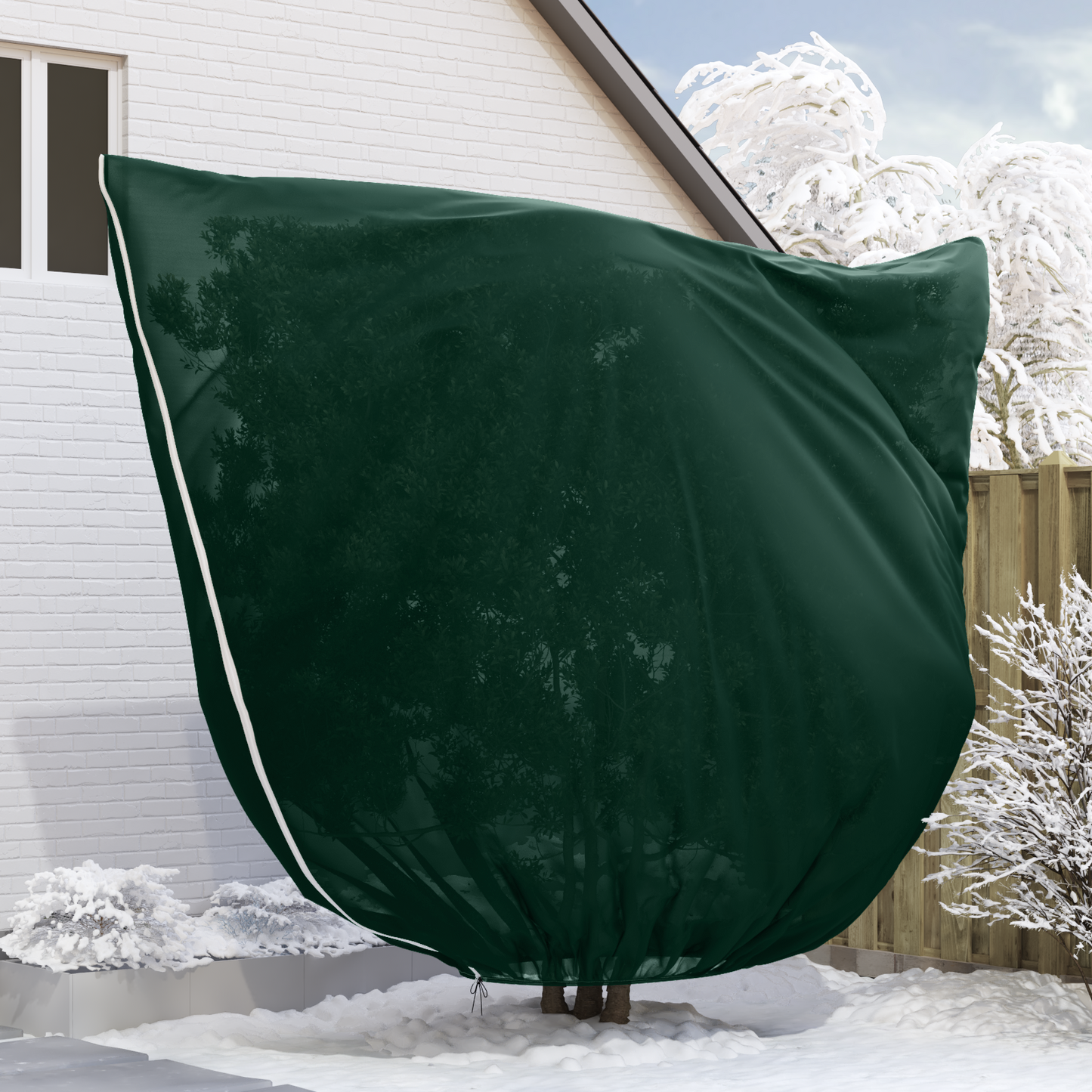 Frost Protection Plant Fleece Covers 3 pcs Green 3 x 3.93 m