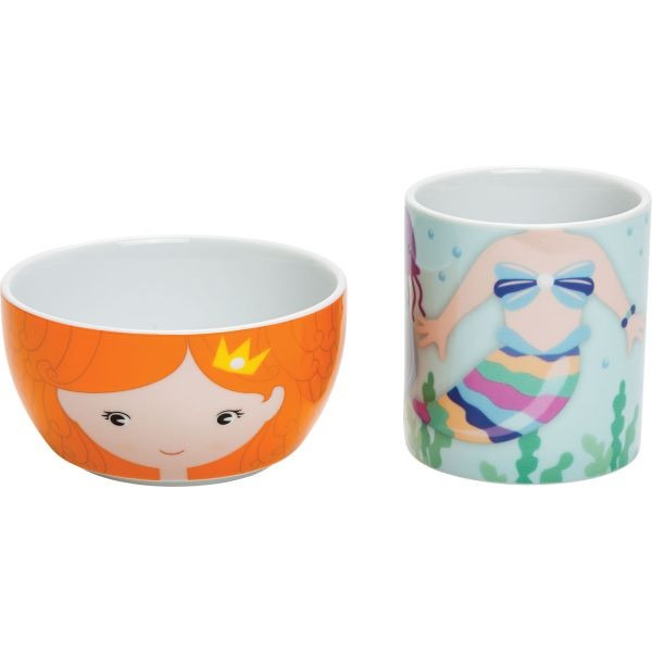 Hungry Heroes - Melody Mermaid Mug &amp; Bowl set  By Suki Gifts