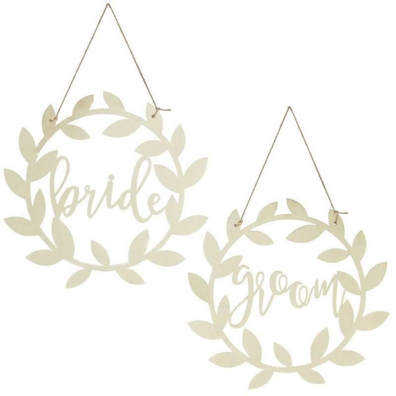 Bride &amp; Groom Chair Backs