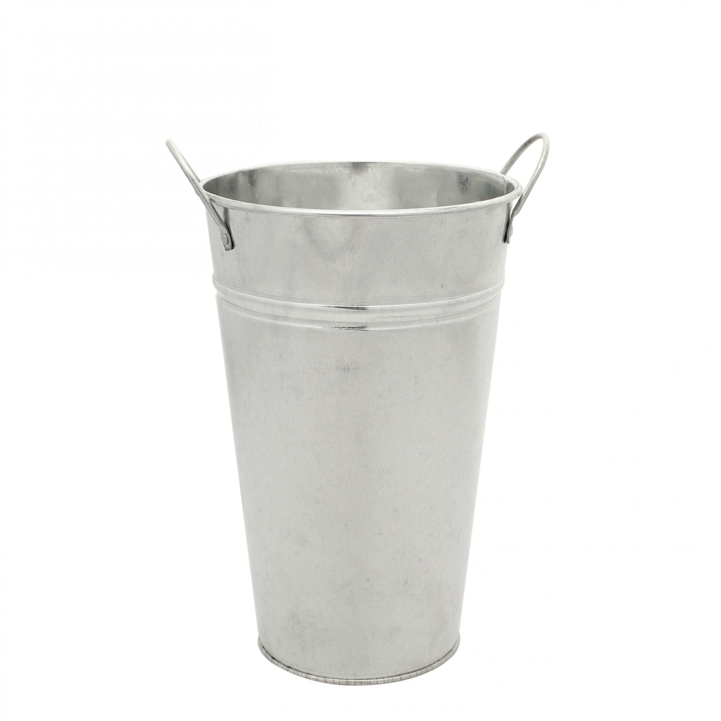 Galvanised Vase 25cm