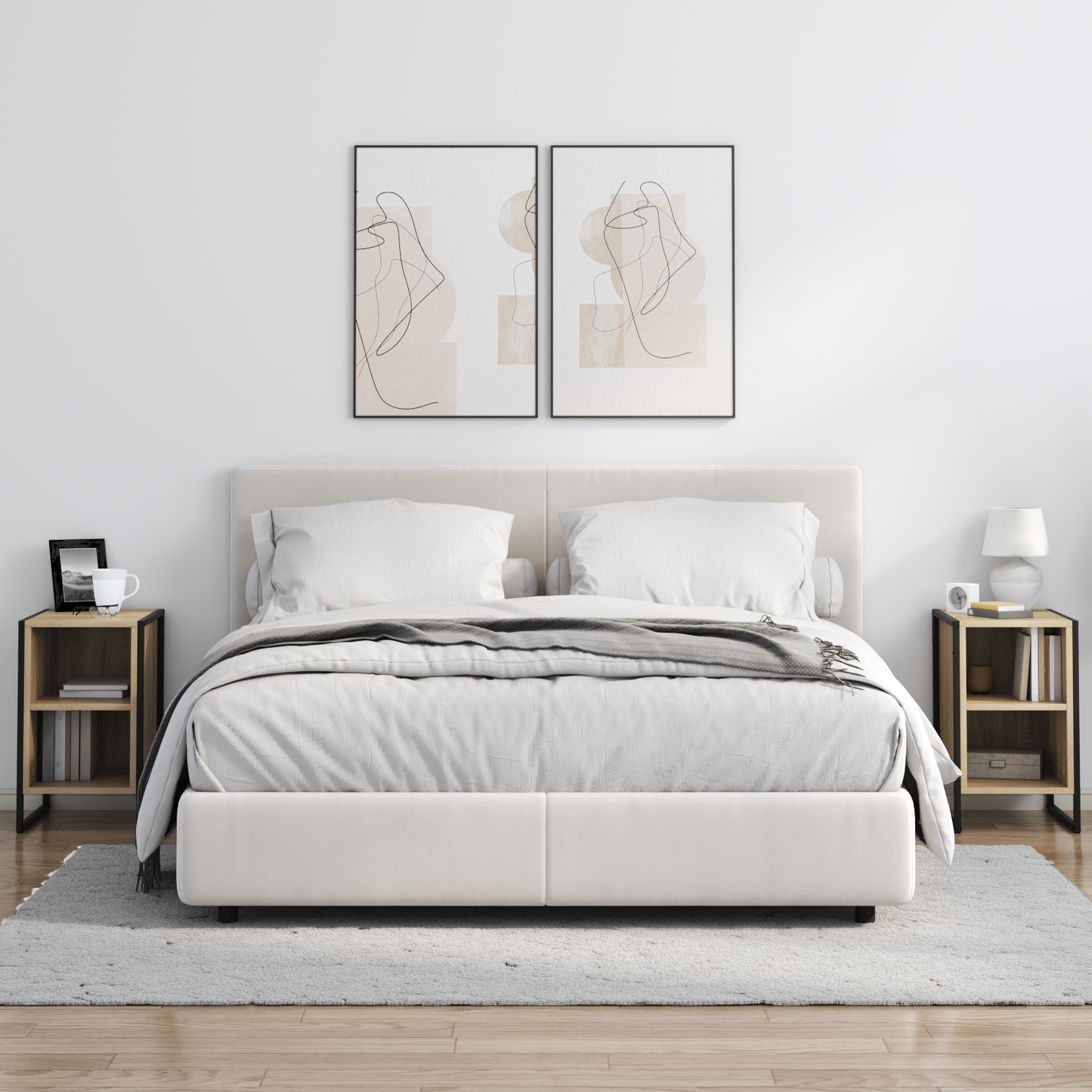 Bedside Table 2 pcs Sonoma 39.5 x 30 x 50 cm Engineered Wood
