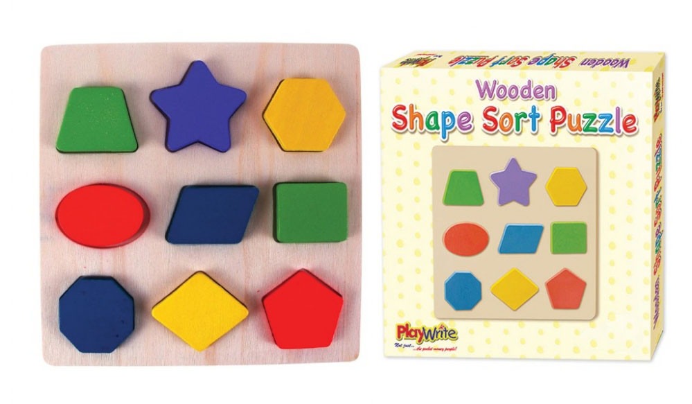 Wooden Shape &amp; Sort Puzzle
