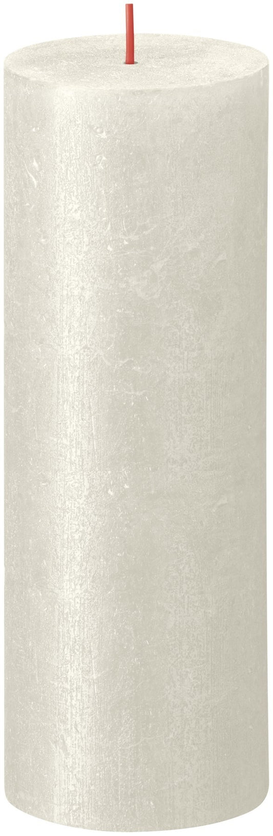 Bolsius Rustic Ivory Shimmer Metallic Candle (190mm x 68mm)