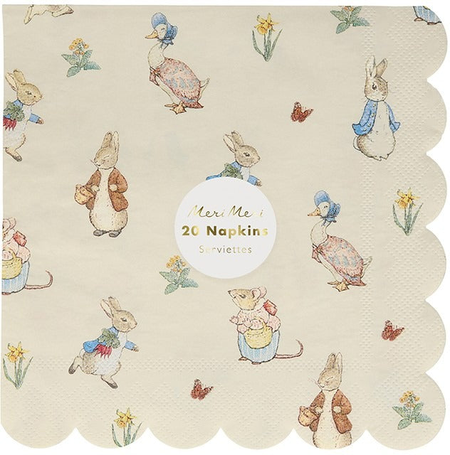 Peter Rabbit &amp; Friends Large Napkins