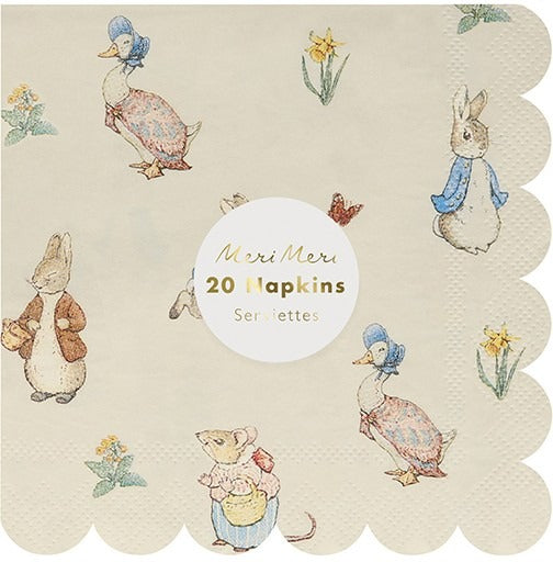 Peter Rabbit &amp; Friends Small Napkins