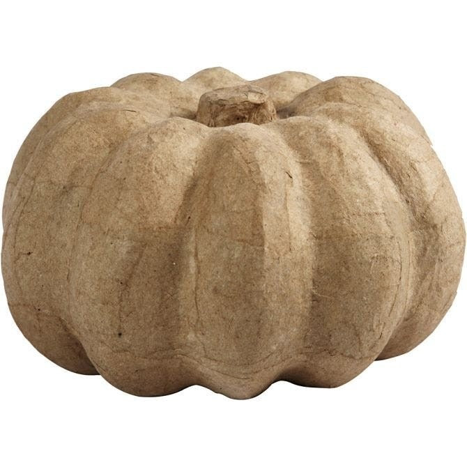 Papermache Pumpkin Decoration (10 x 16cm)