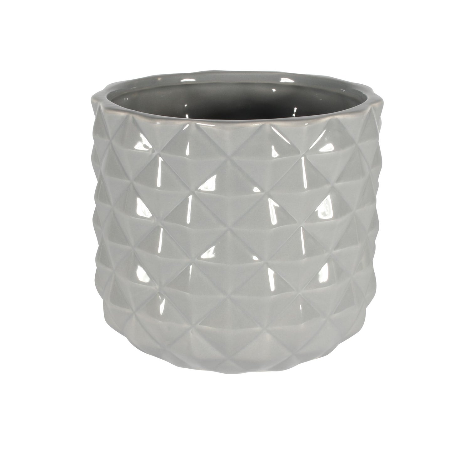 Grey Ceramic Pineapple Pot (13.3cm)