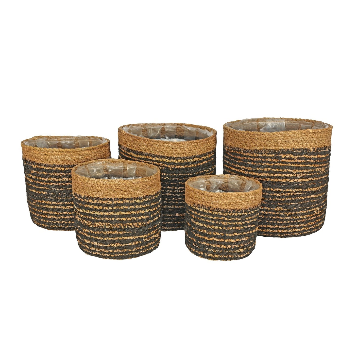 Set of 5 Hogla &amp; Jute Rope with Liner