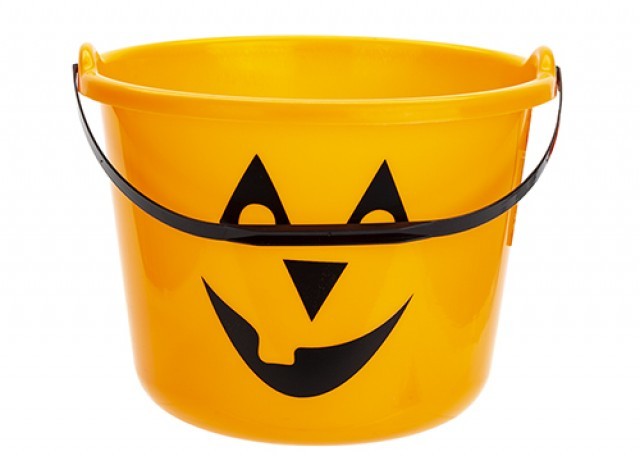 Jumbo Halloween Orange Candy Bucket
