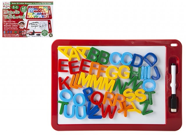 Elf Wipe On/Wipe Off Magnetic Board With Magnetic Letters