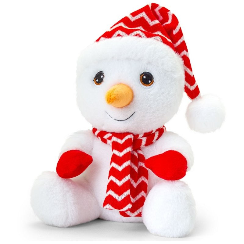 Keeleco Snowman with Striped Hat &amp; Scarf (20cm)