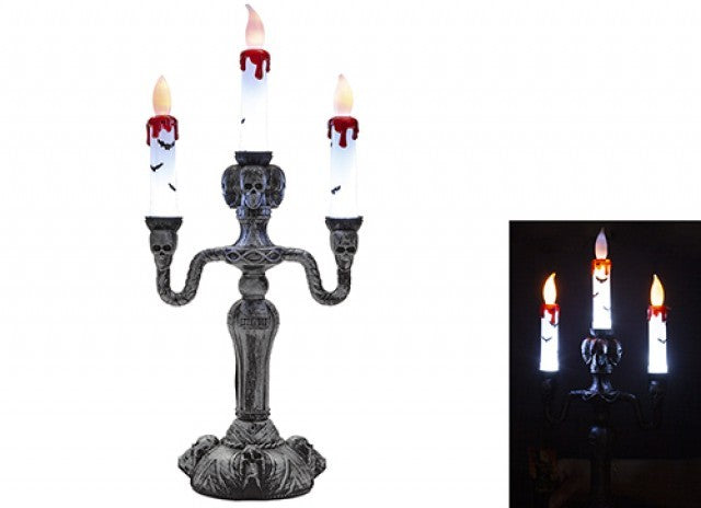 Light Up Triple Candle Stick (40cm)