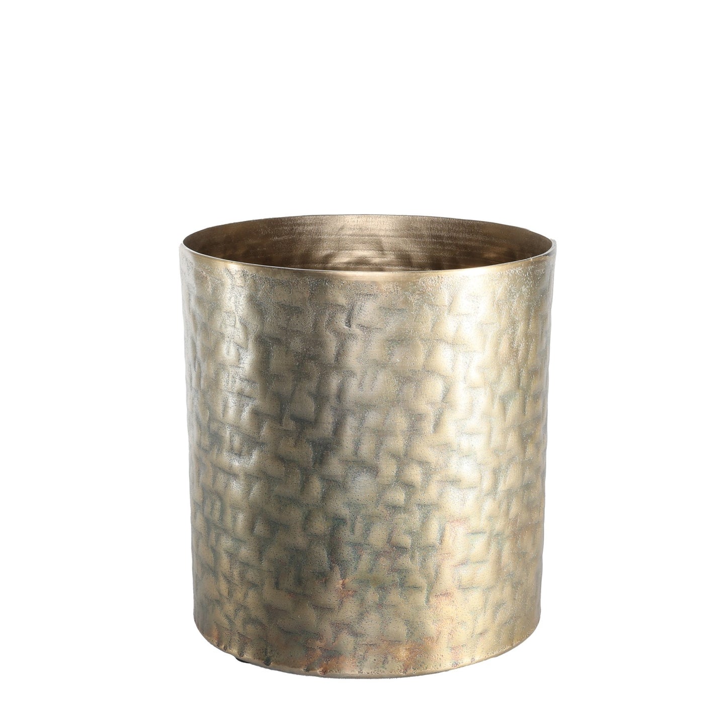 Apollo Cylinder Antique Gold Pot (22cm)