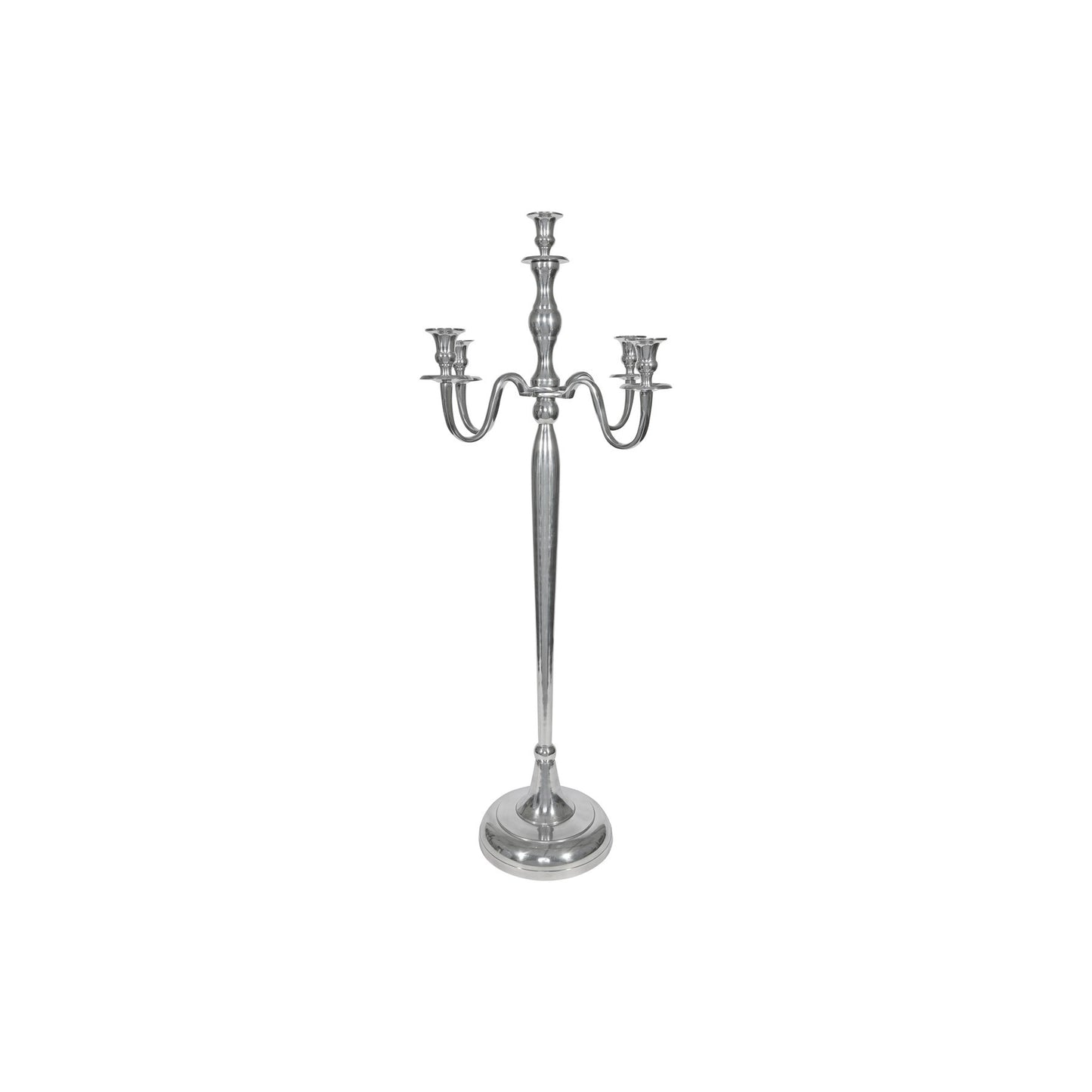 Burnished Silver Candelabra (H100cm)