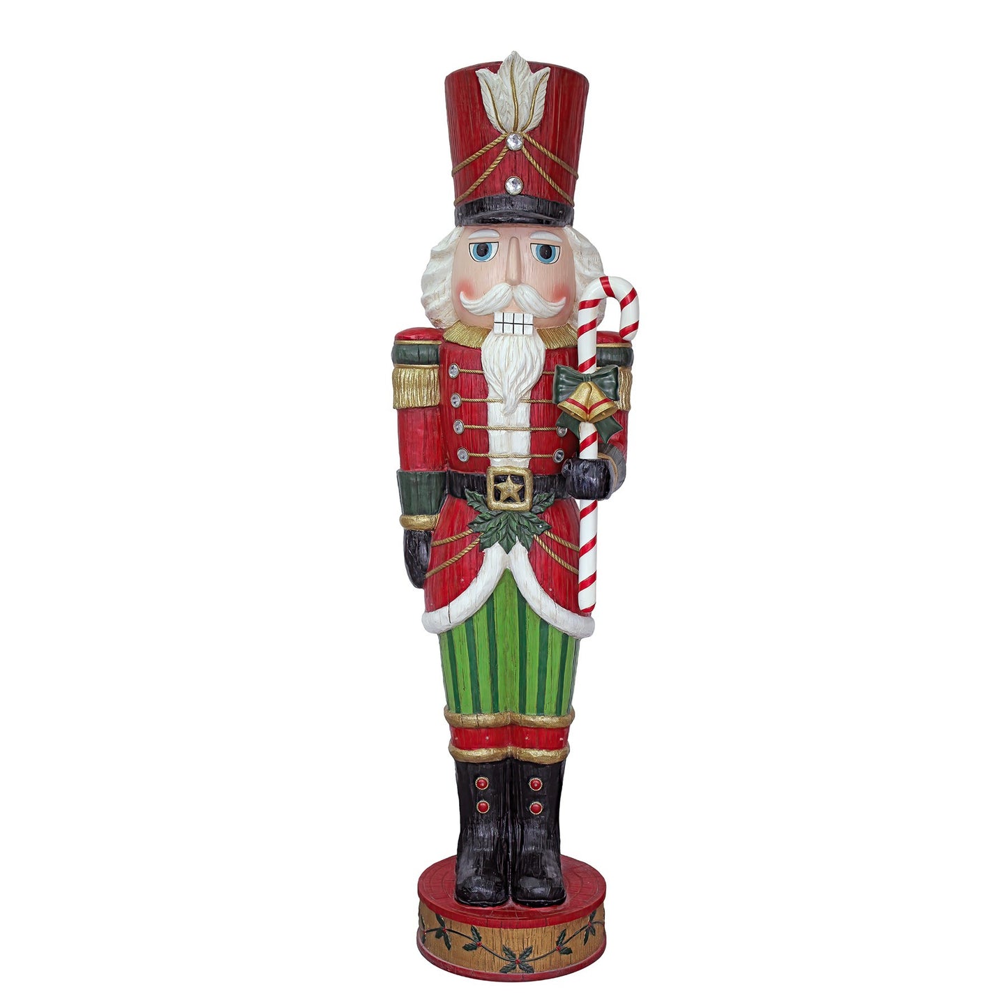 Nutcracker with Candy Cane &amp; LED Light and Music (152cm)
