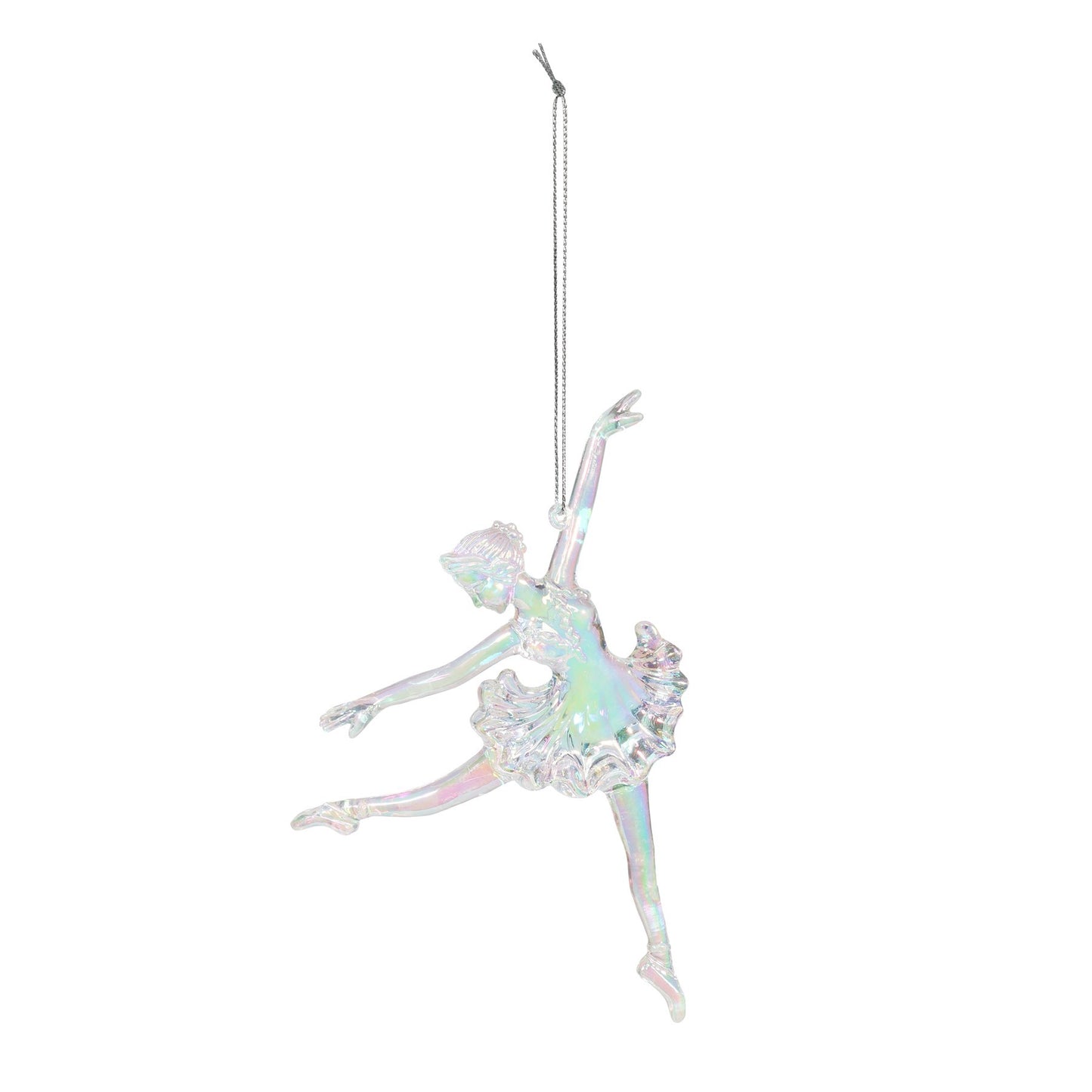Iridescent Dancing Ballerina Decoration (12cm)