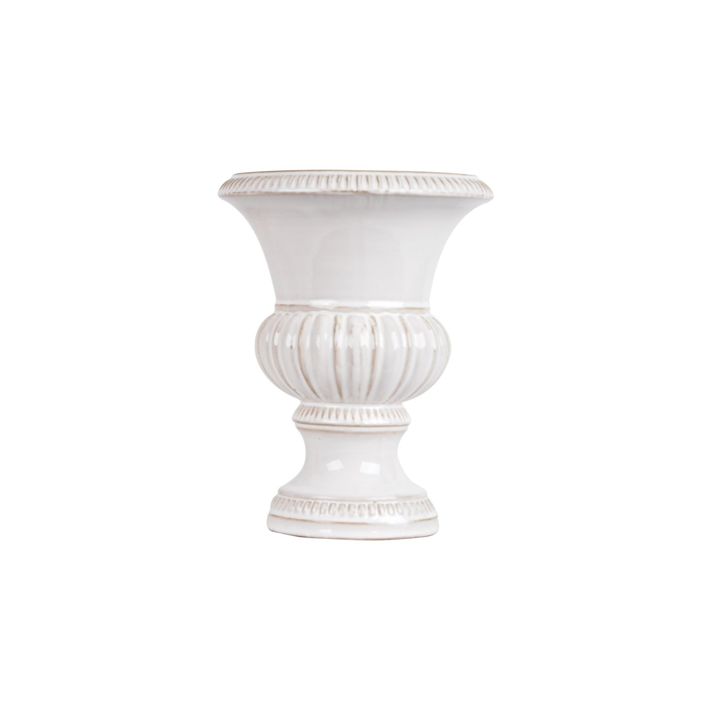 Hortus Cream Montpellier Urn Pot (26cm H x 17.5cm Dia)