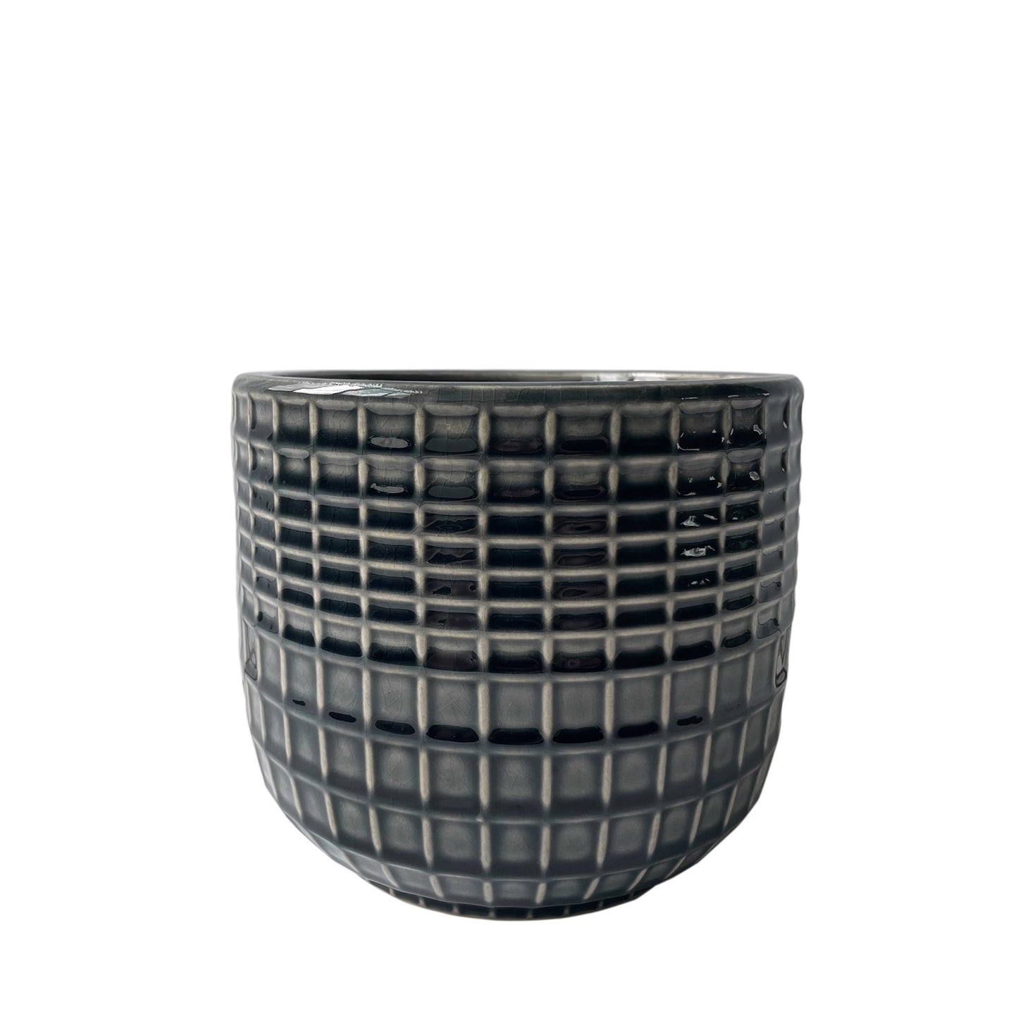 Hortus Grey Braga Pot (11.5cm H x 11.5cm Dia)
