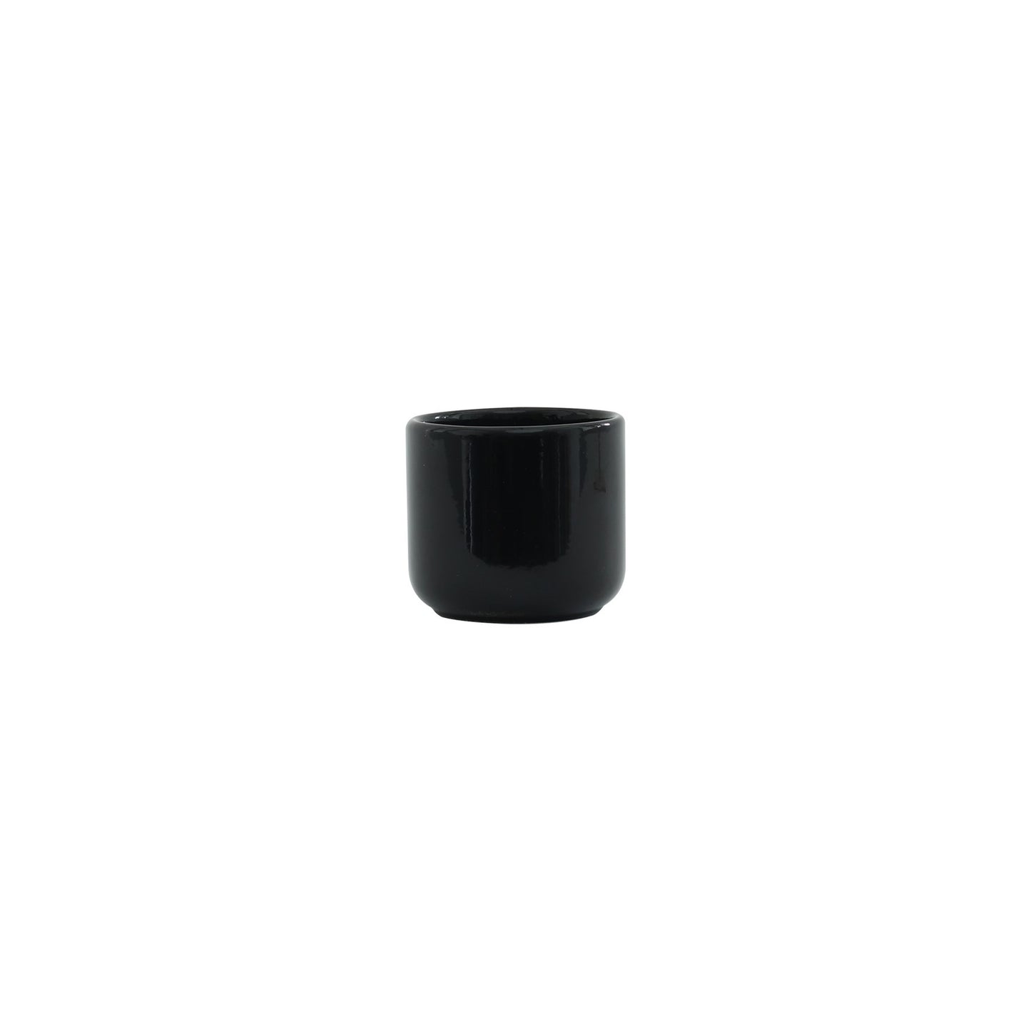 Hortus Havana Glossy Black Ceramic Pot (7cm)