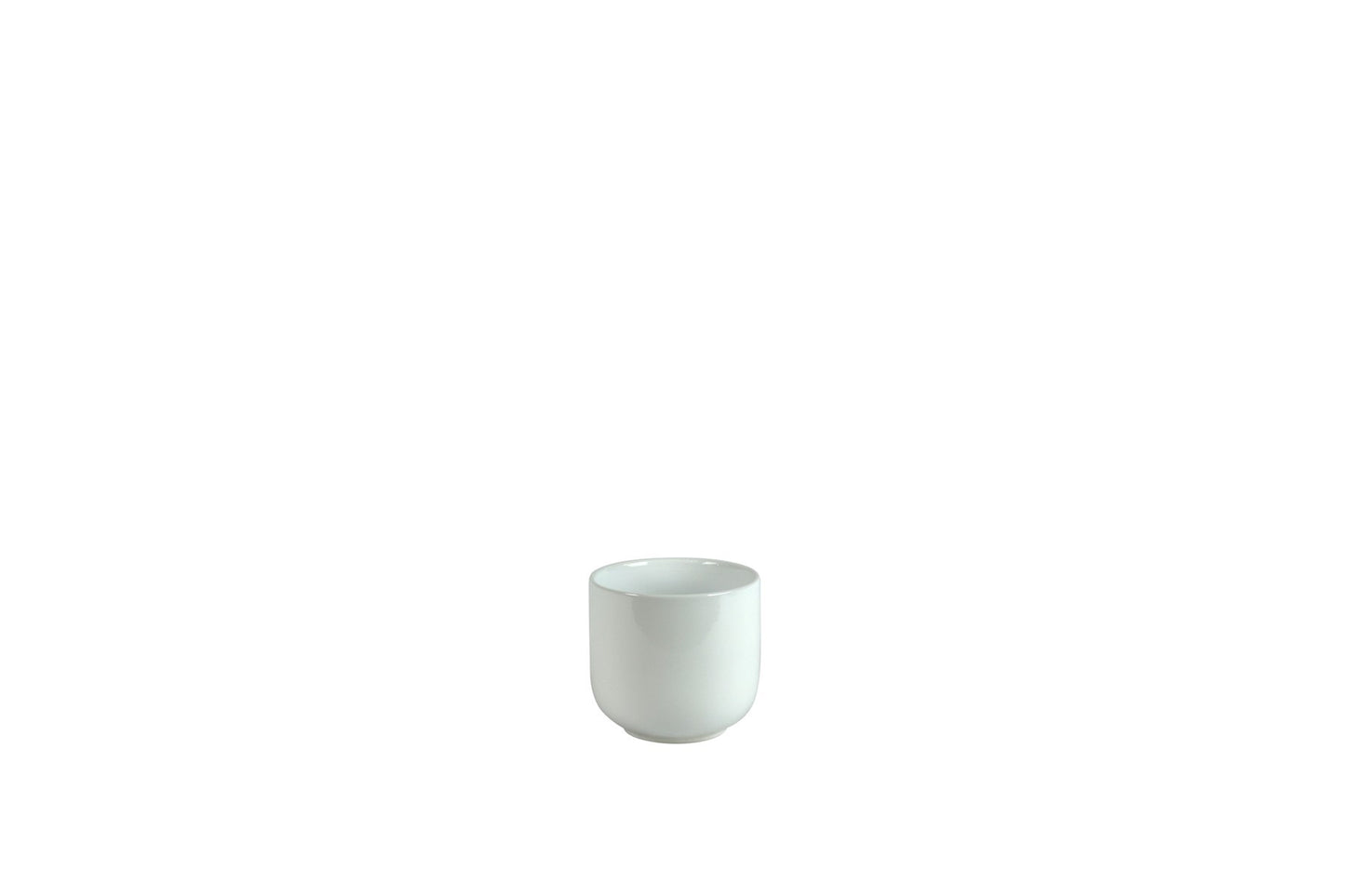 Hortus Havana Glossy White Ceramic Pot (11cm)