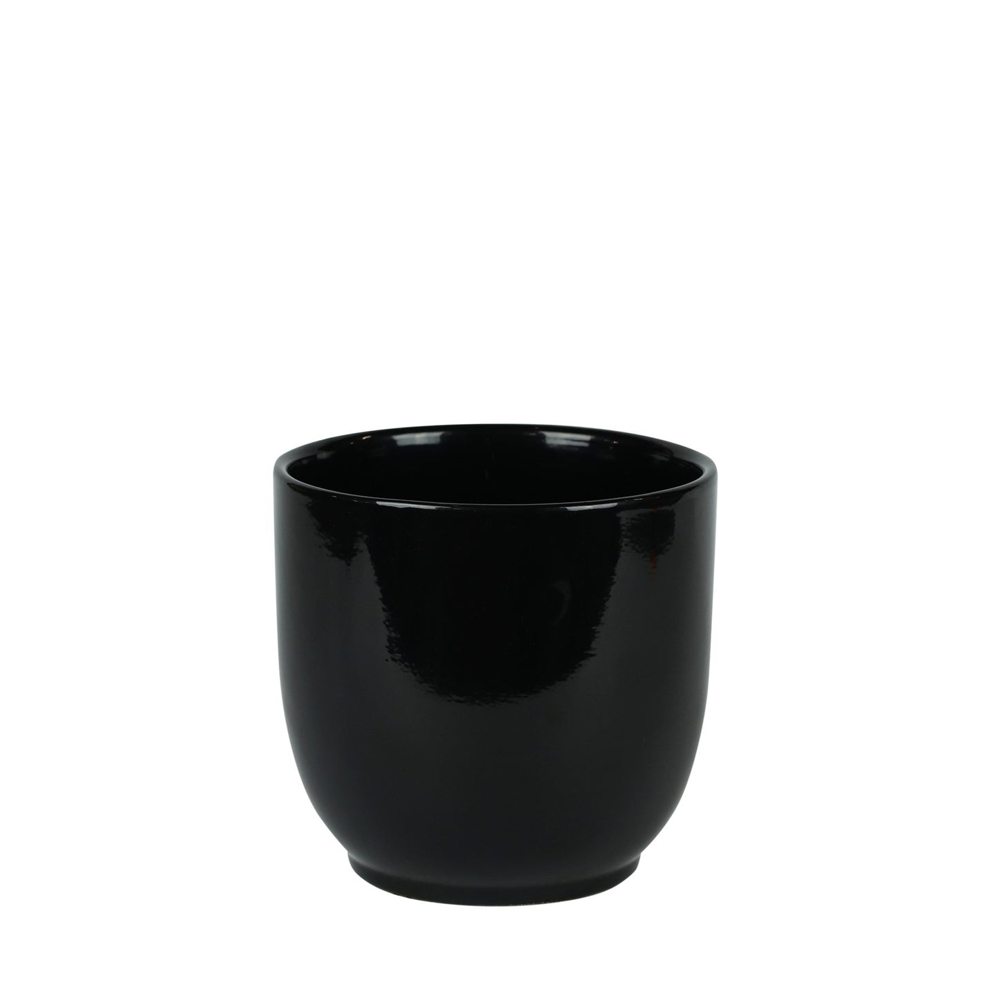 Glossy Black Hortus Pot (15.5x15cm)