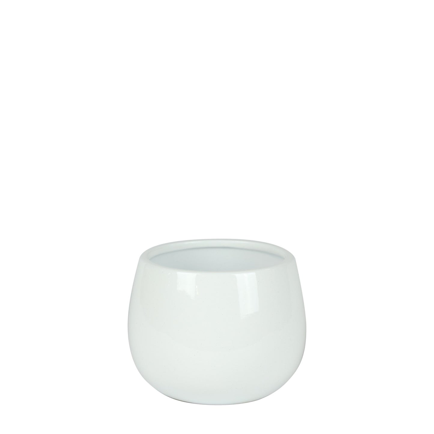 Glossy White Hortus London Pot (12x11cm)