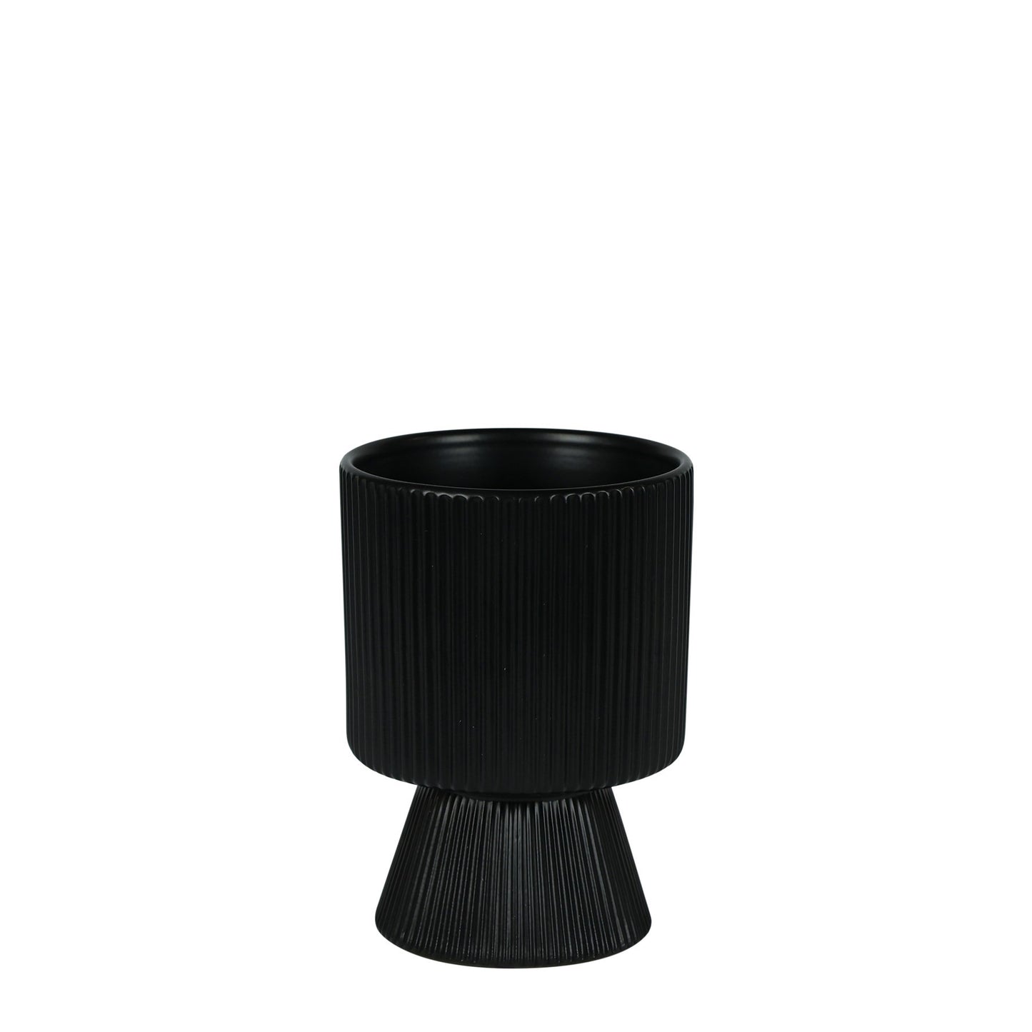 Matt Black Hortus Oslo Pot (11.5x16cm)