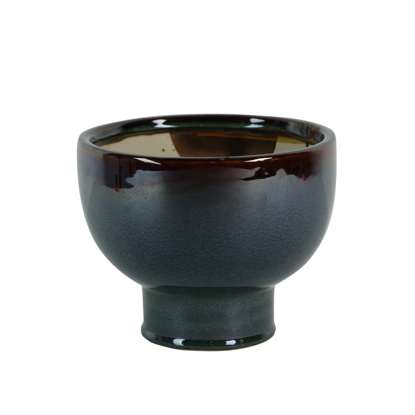 Hortus Brown/Blue/Green Botany Bowl (16cm H x 20cm Dia)