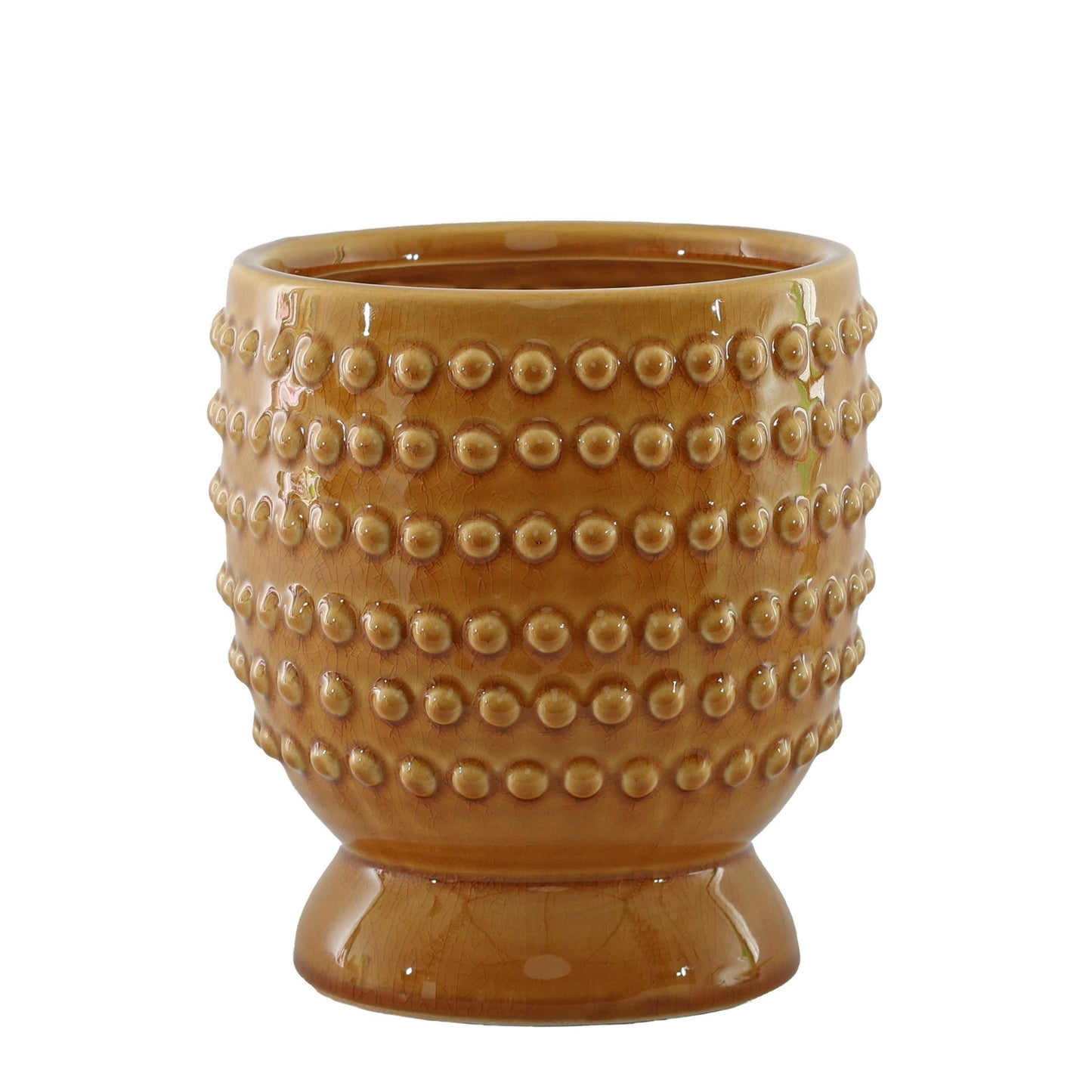 Yellow Hortus Hobart Footed Pot (20x21.5cm)
