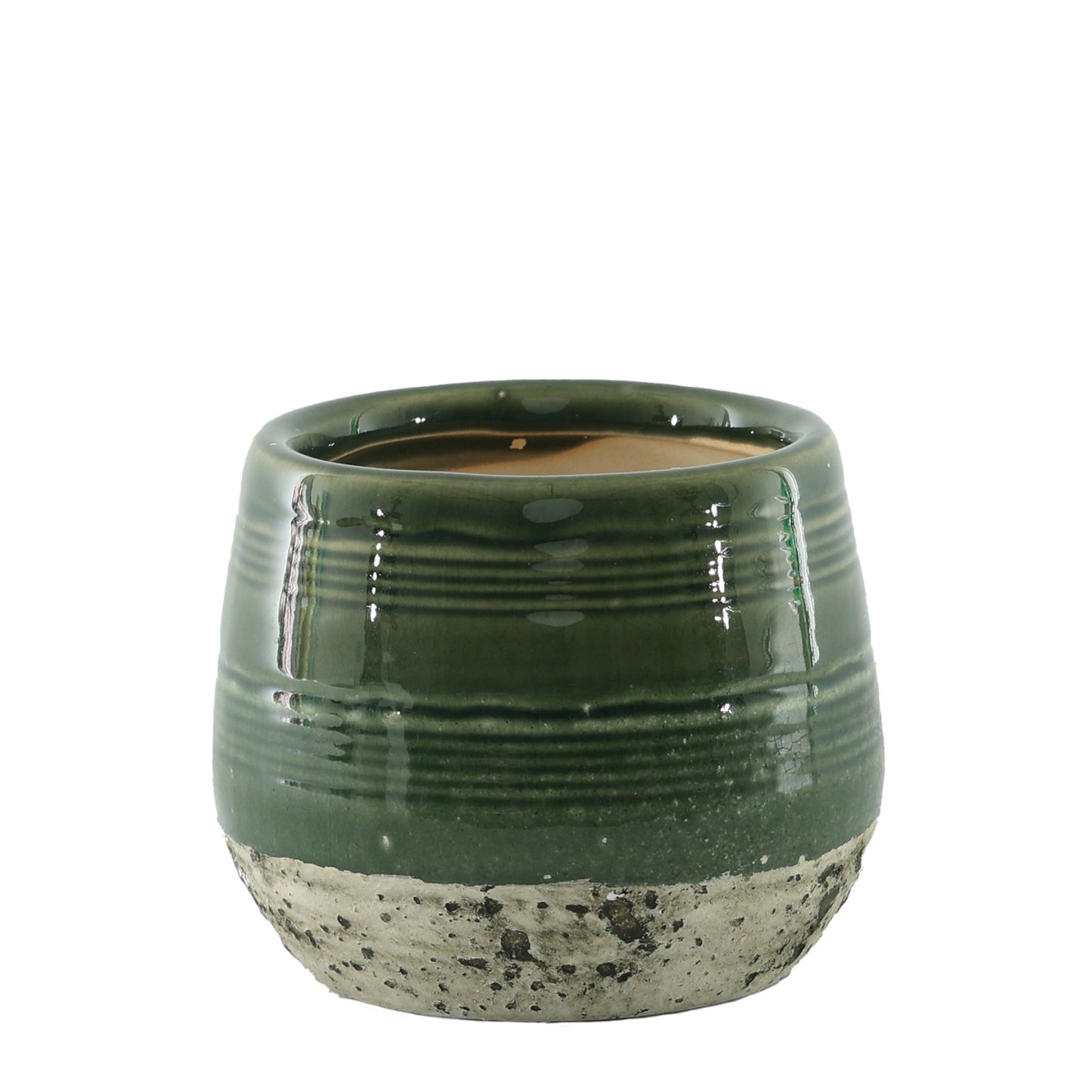 Green Hortus Sydney Reactive Glaze Pot (13.5 x 12cm)