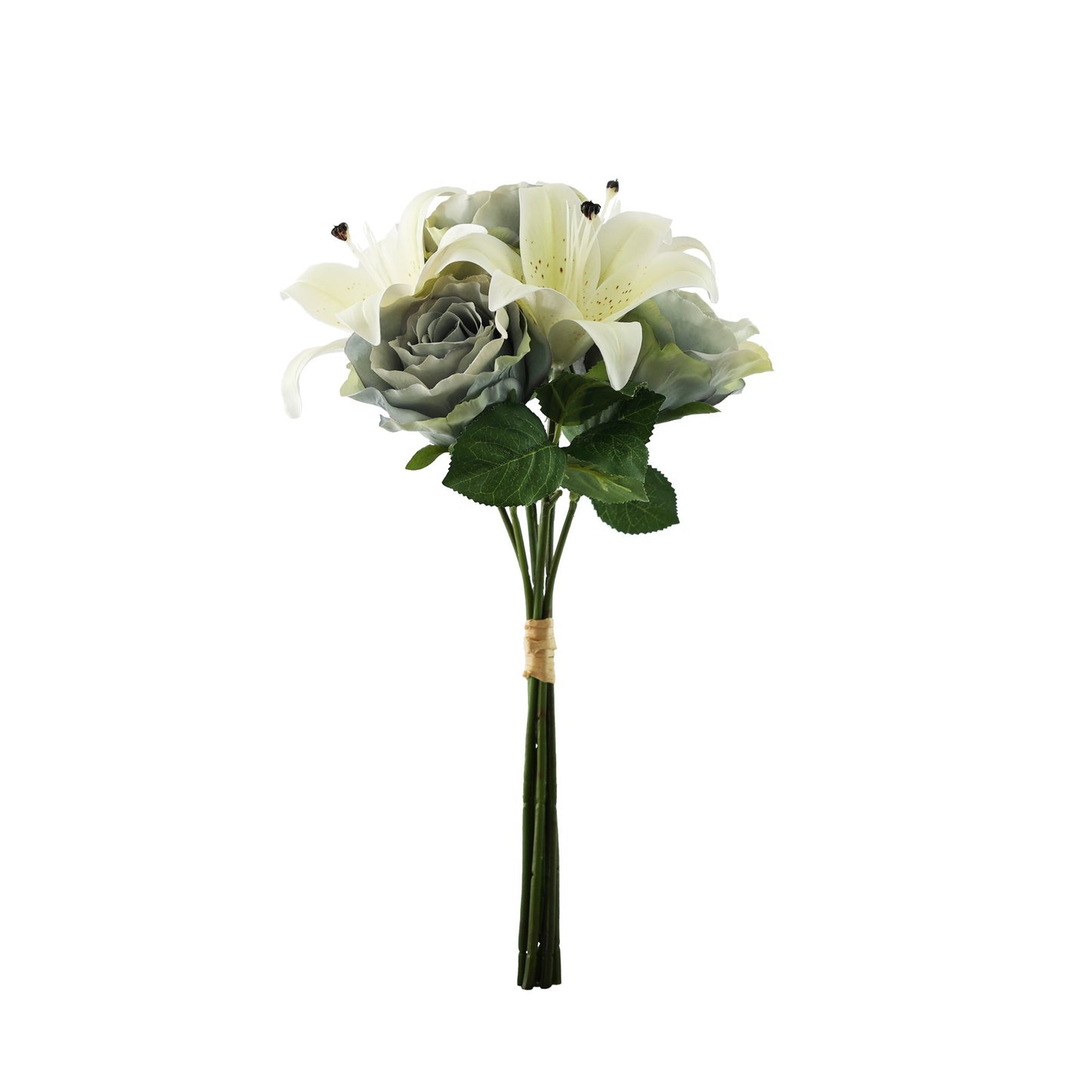 Essential Vintage Blue/Cream Lily Mix Bouquet