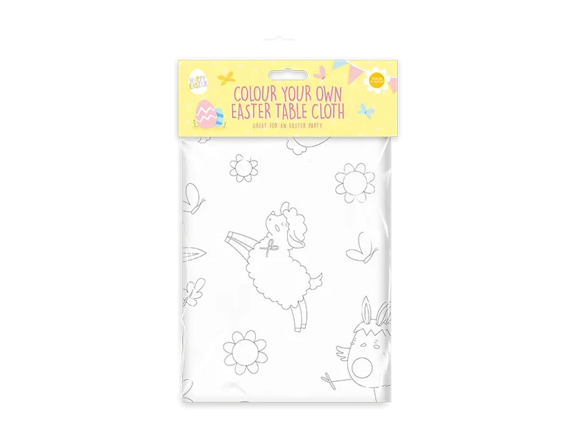 Colour Your Own Easter Table Cloth