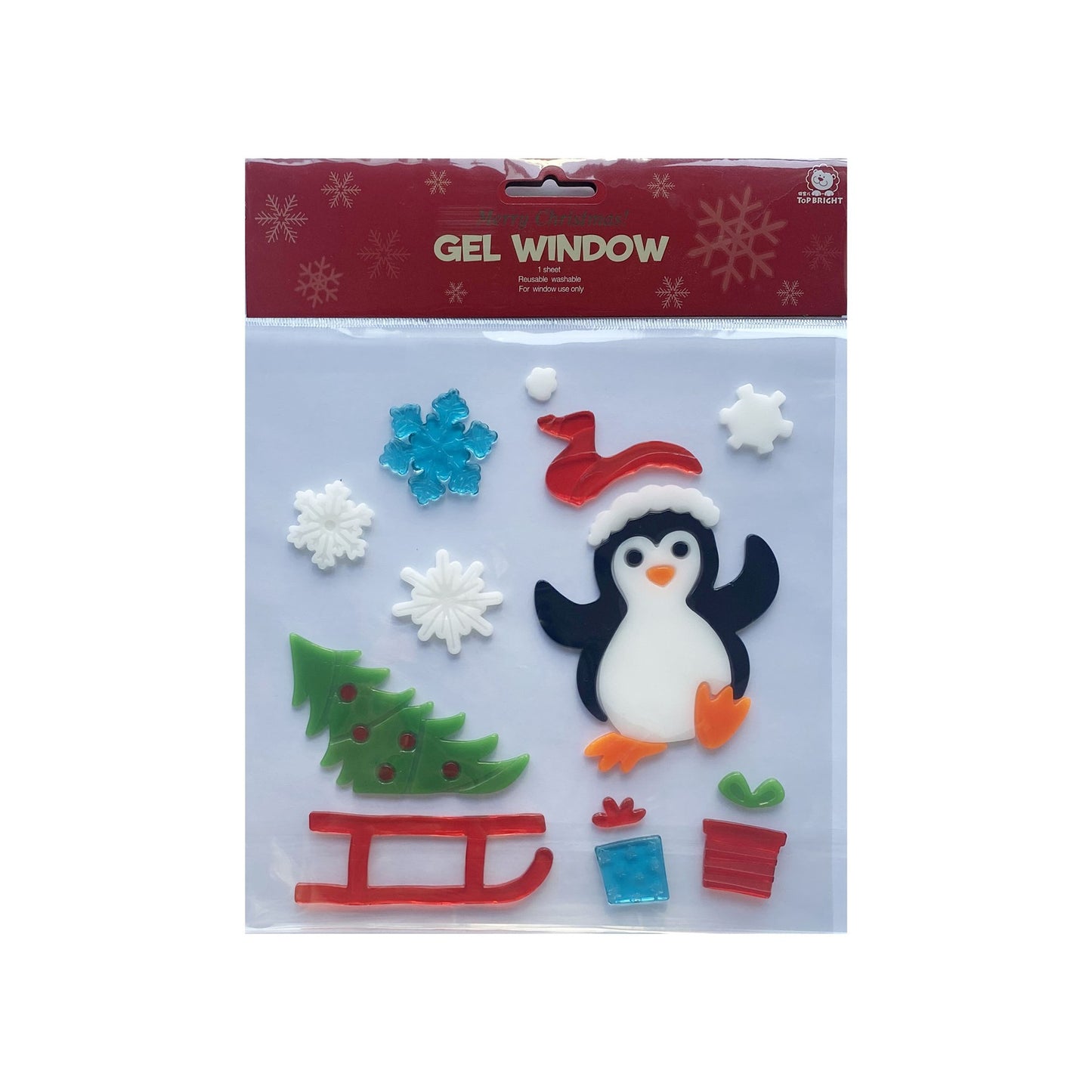 Penguin Gel Window Stickers
