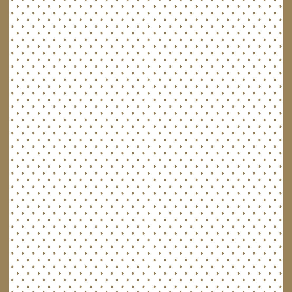 Gold Hearts Frosted Cello Film (80cm x 50m)