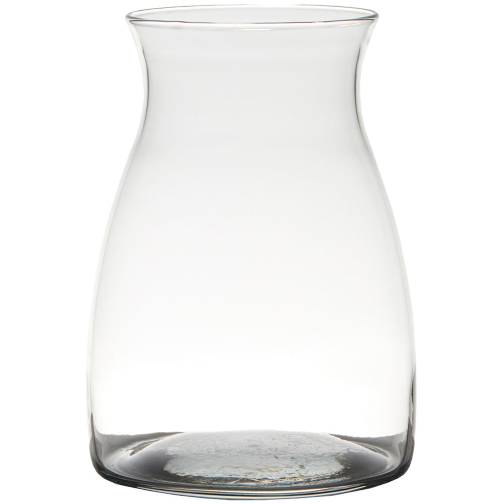 Clear High Neck Glass Vase