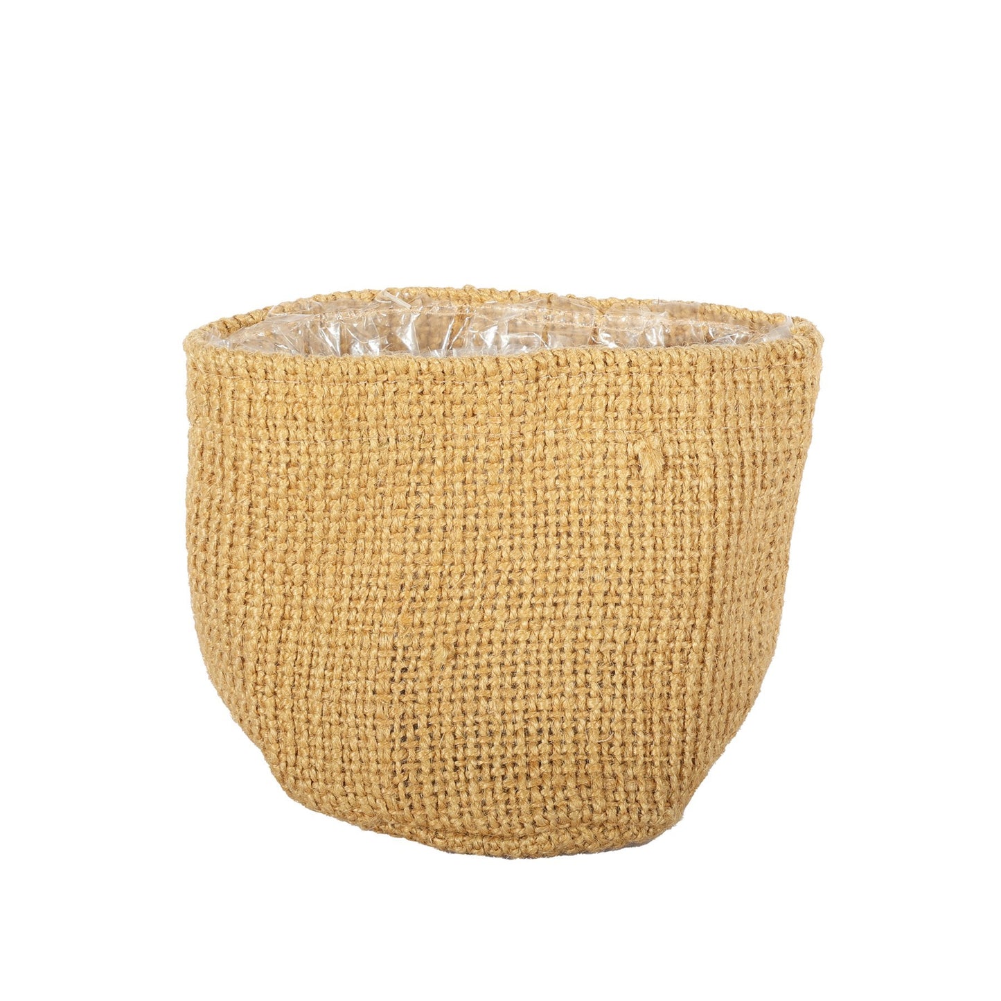 Jute Nursery Basket with Liner (12x12cm)