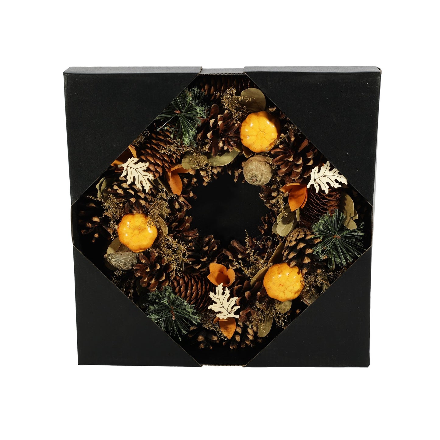 Autumn Wreath with Yellow Pumpkins (30cm)