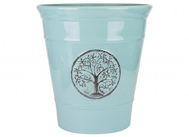 Powder Blue Deluxe Plastic Planter (40cm)
