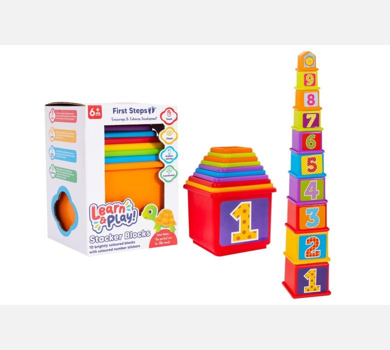 Multicolour Stack Up Blocks