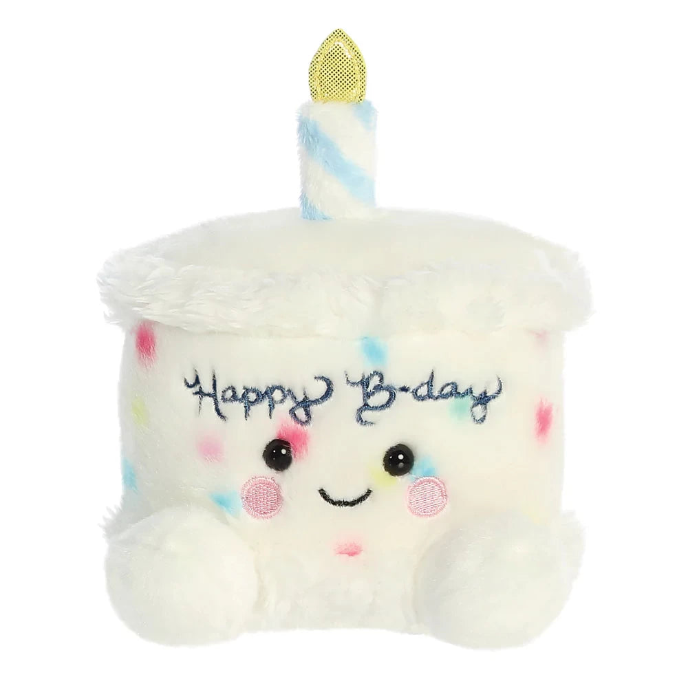 Multicolor Happy Birthday Cake Palm Pal