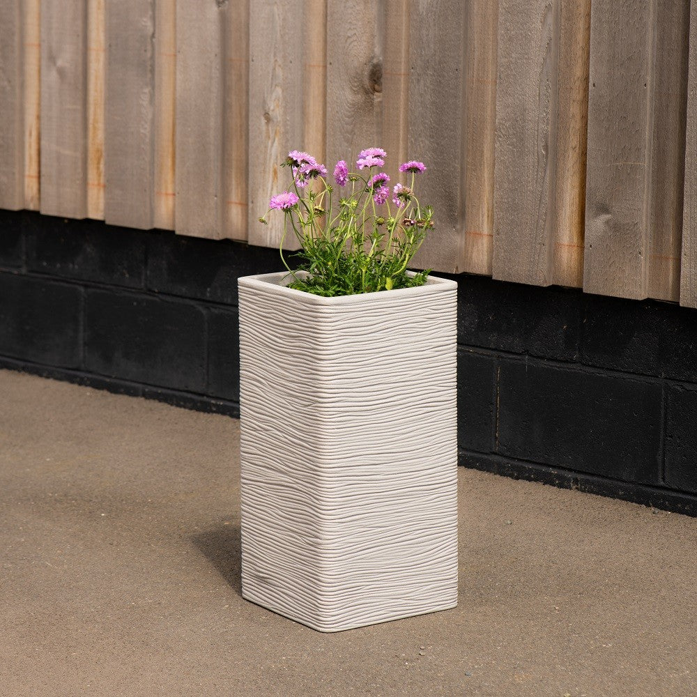 Stone Tall Square Amalfi Planter (60cm)
