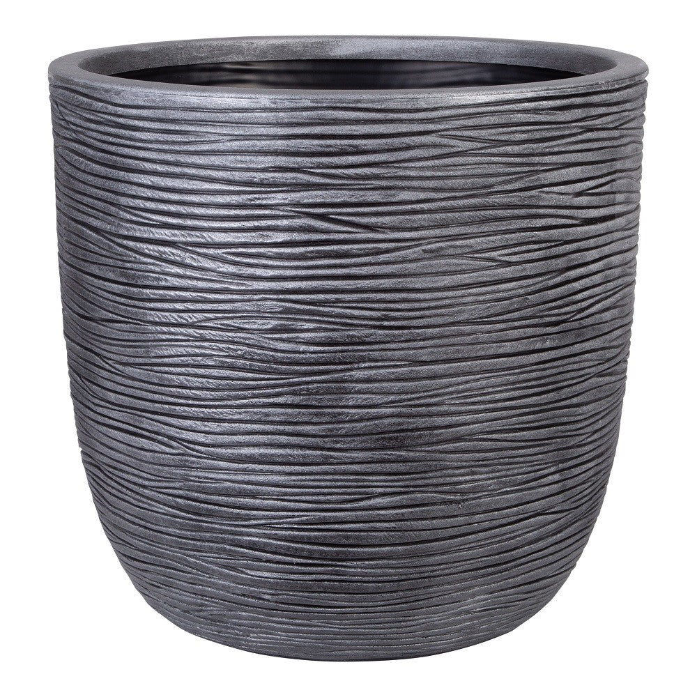 Pewter Round Amalfi Planter (40cm)