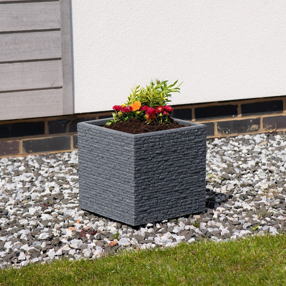 Ash Slate Effect Planter (32cm)