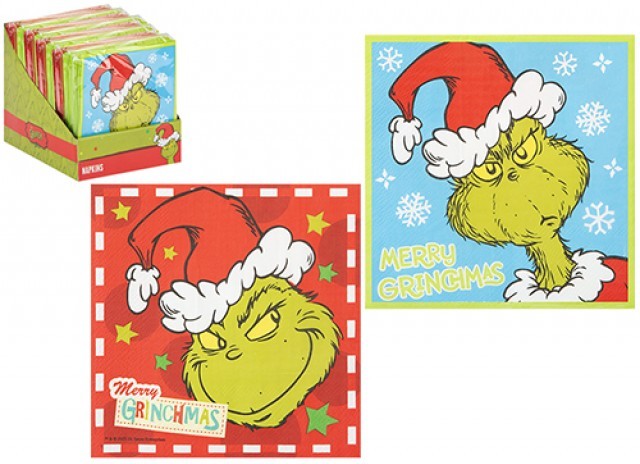 Grinch Napkins (Pack of 12)