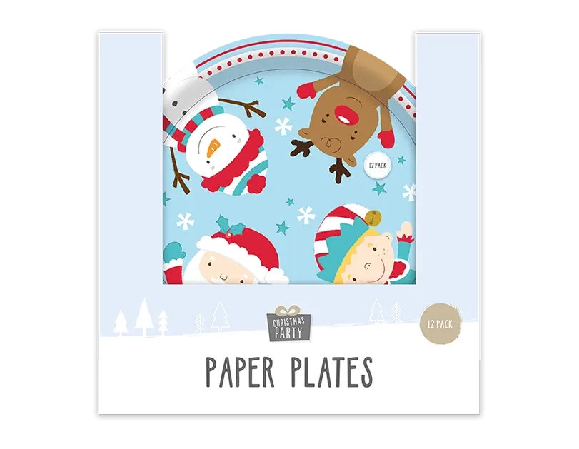 Christmas Paper Plates (12 Pack)