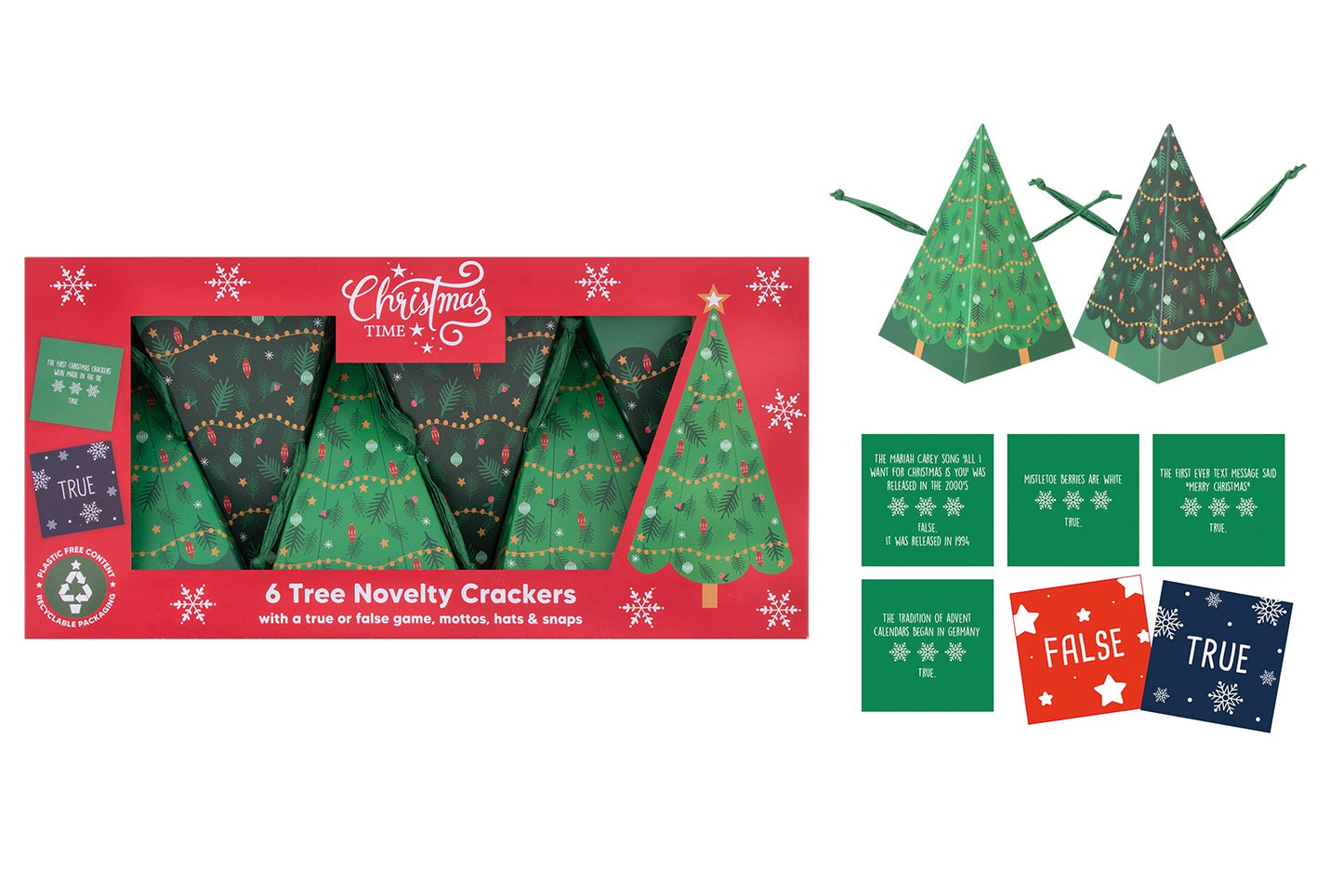6 Tree Novelty Crackers