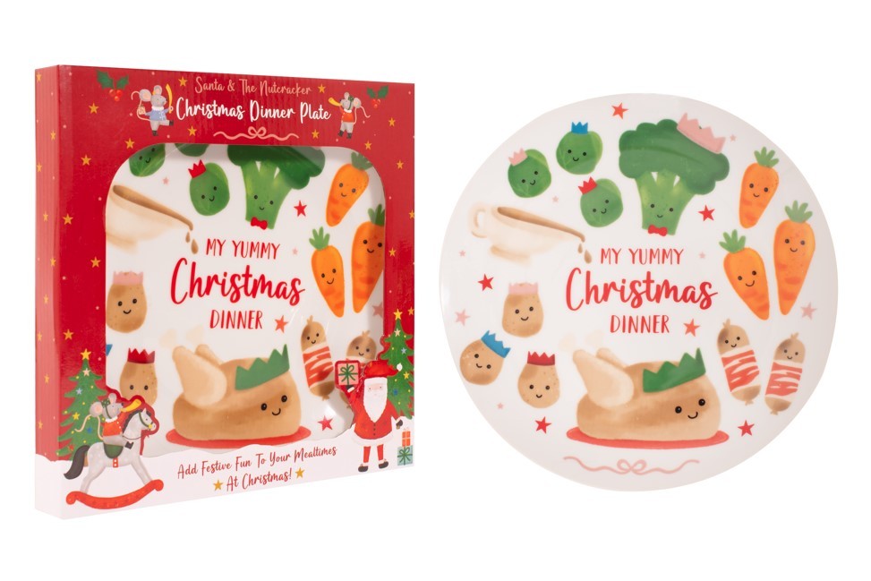 Santa &amp; The Nutcracker Kids Dinner Plate