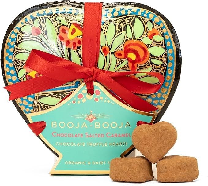 Booja-Booja Chocolate Salted Caramel Heart-shaped Box (115g)
