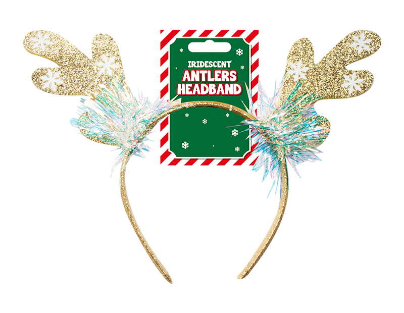 Iridescent Antlers Headband
