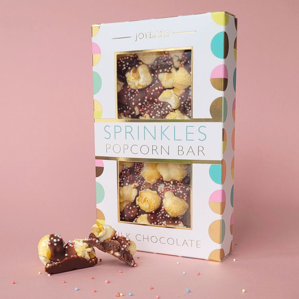 Joypots Joybar - Milk Chocolate Sprinkles Popcorn Bar (100g)